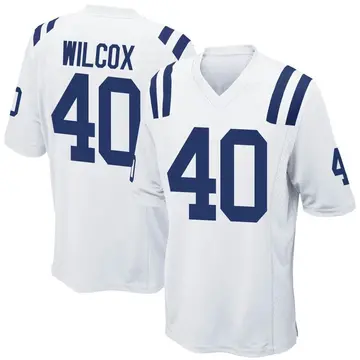 Men's Chris Wilcox Indianapolis Colts Game White Jersey