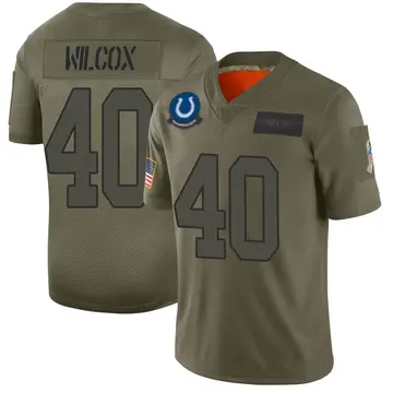 Men's Chris Wilcox Indianapolis Colts Limited Camo 2019 Salute to Service Jersey