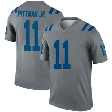Men's Michael Pittman Jr. Indianapolis Colts Legend Gray Inverted Jersey