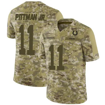 Men's Michael Pittman Jr. Indianapolis Colts Limited Camo 2018 Salute to Service Jersey