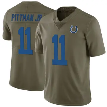 Men's Michael Pittman Jr. Indianapolis Colts Limited Green 2017 Salute to Service Jersey
