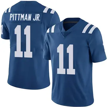 Men's Michael Pittman Jr. Indianapolis Colts Limited Royal Team Color Vapor Untouchable Jersey