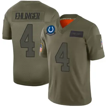 Men's Sam Ehlinger Indianapolis Colts Limited Camo 2019 Salute to Service Jersey