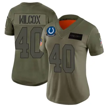 Women's Chris Wilcox Indianapolis Colts Limited Camo 2019 Salute to Service Jersey