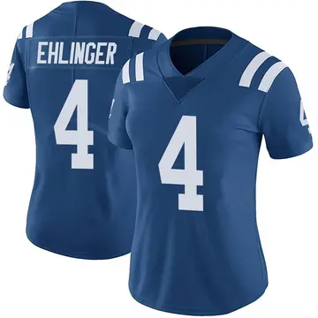 Women's Sam Ehlinger Indianapolis Colts Limited Royal Color Rush Vapor Untouchable Jersey
