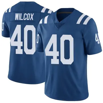 Youth Chris Wilcox Indianapolis Colts Limited Royal Color Rush Vapor Untouchable Jersey